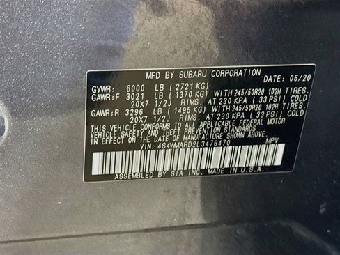 Used 2020 Subaru Ascent Touring w/ Popular Package #2A AWD/4WD image 43