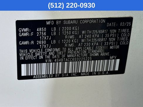 Used 2025 Subaru Outback Premium AWD/4WD image 41