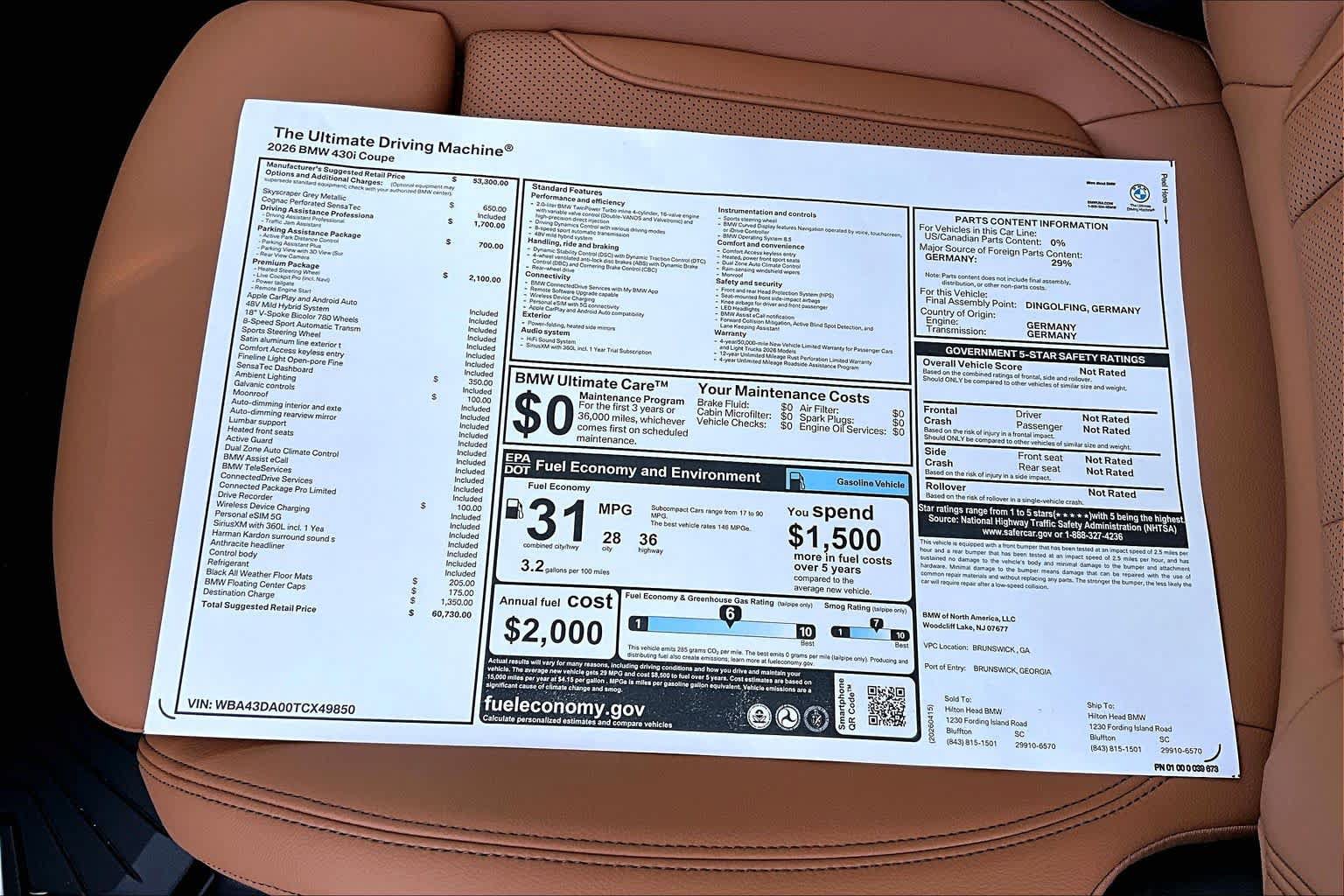 New 2026 BMW 430i Coupe w/ Premium Package RWD image 18