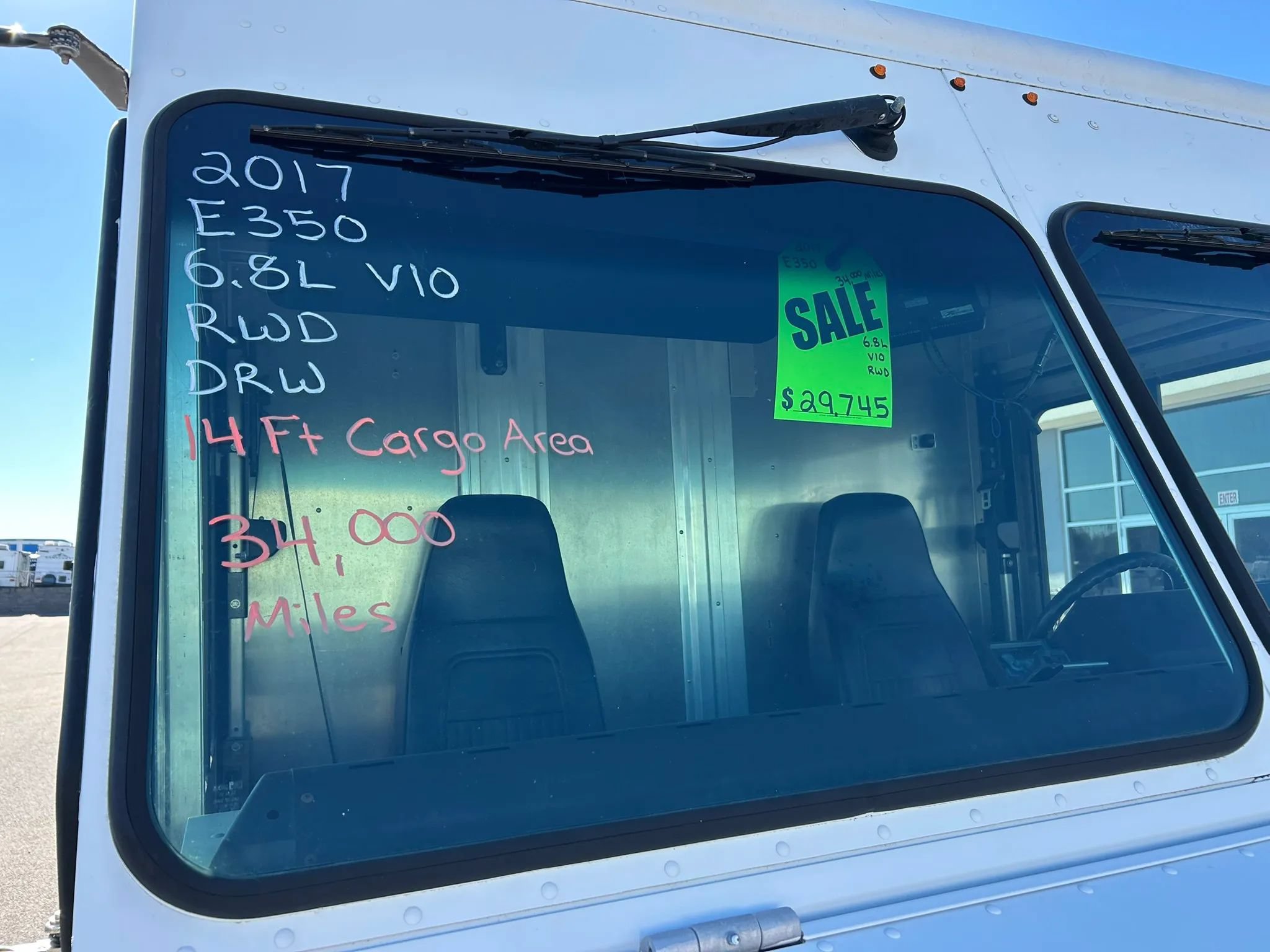 Used 2017 Ford E-350 and Econoline 350 Super Duty w/ A/C Prep Package RWD image 3