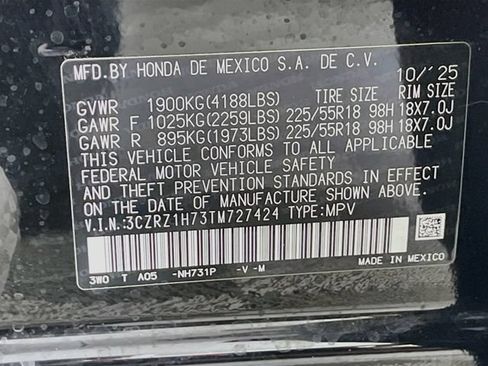 Used 2026 Honda HR-V EX-L image 32