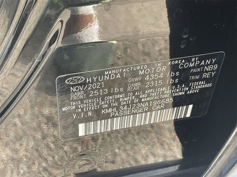 Used 2022 Hyundai Sonata Limited w/ Cargo Package image 30