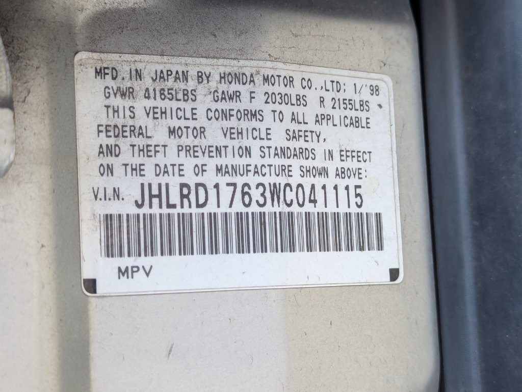 Used 1998 Honda CR-V EX image 14