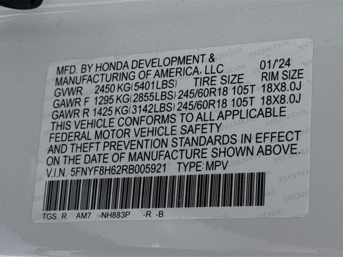 Certified 2024 Honda Passport TrailSport image 32