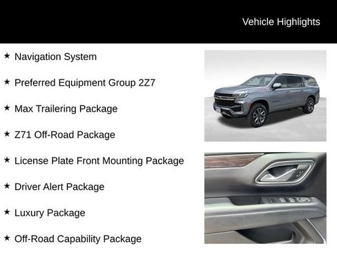 Used 2022 Chevrolet Suburban Z71 w/ Z71 Off-Road Package AWD/4WD image 7