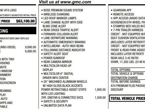 Certified 2022 GMC Sierra 2500 AT4 w/ AT4 Premium Plus Package AWD/4WD image 2