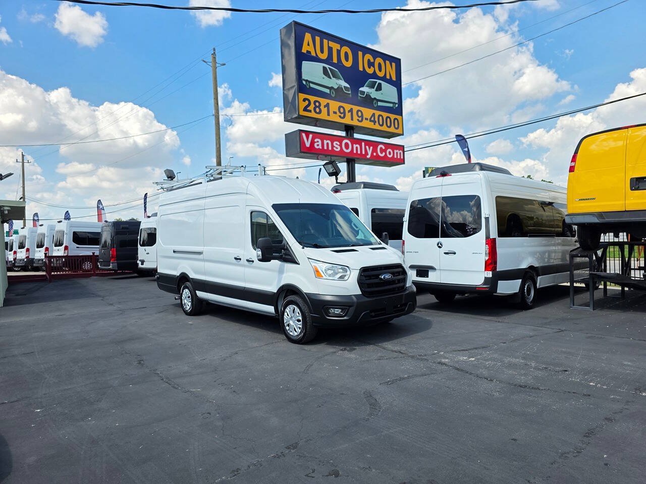 Used 2021 Ford Transit 350 148 High Roof Extended w/ Exterior Upgrade Package RWD image 31