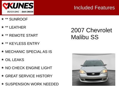 Used 2007 Chevrolet Malibu SS FWD image 2