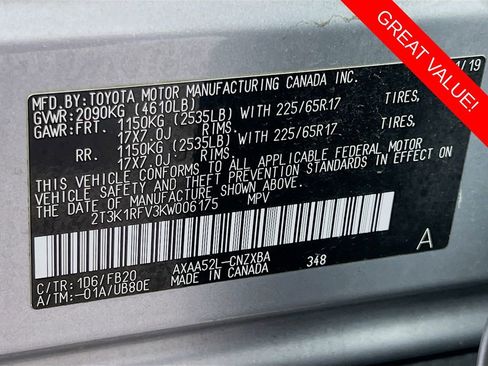 Used 2019 Toyota RAV4 LE w/ All Weather Liner Package image 28