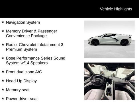 Certified 2025 Chevrolet Corvette Stingray Preferred Cpe w/ Z51 Performance Package image 28