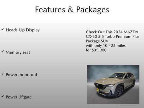 Used 2024 MAZDA CX-50 2.5 Turbo w/ Accent Package AWD/4WD image 4