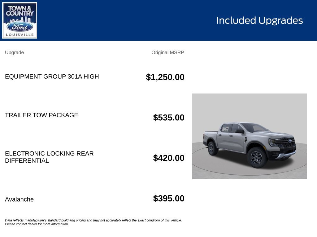New 2026 Ford Ranger XLT w/ Equipment Group 301A High AWD/4WD image 5
