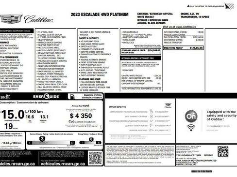 Used 2023 Cadillac Escalade Premium Luxury Platinum AWD/4WD image 38