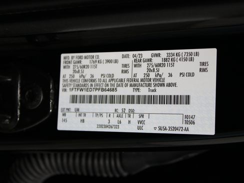 Used 2023 Ford F150 Lariat AWD/4WD image 52