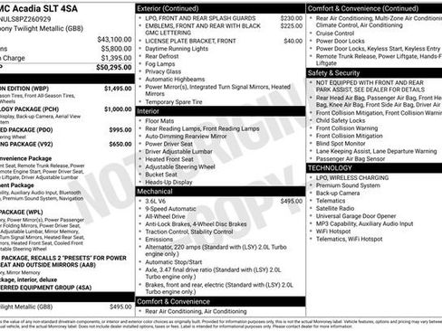 Used 2023 GMC Acadia SLT w/ Elevation Edition AWD/4WD image 4