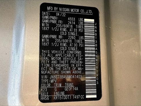 Used 2022 Nissan Rogue SV image 35