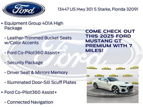 New 2025 Ford Mustang GT Premium w/ 60th Anniversary Package image 15