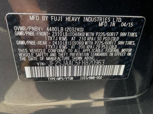 Used 2015 Subaru Forester 2.5i AWD/4WD image 18