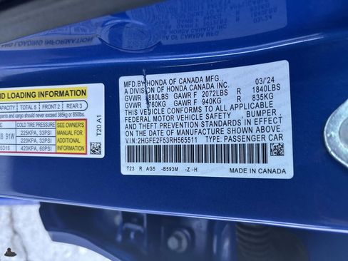 Certified 2024 Honda Civic Sport image 33