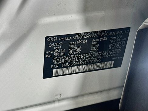 Used 2020 Hyundai Santa Fe SEL FWD image 12