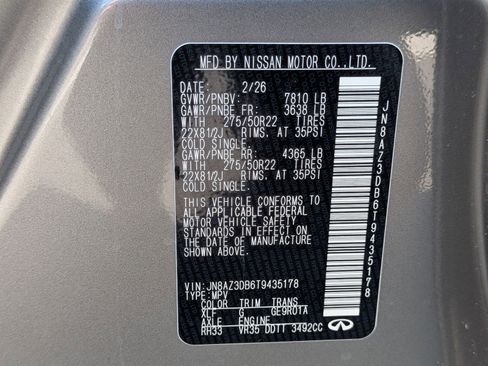 New 2026 INFINITI QX80 4WD image 41