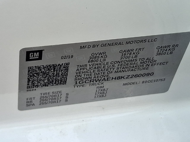 Used 2019 Chevrolet Silverado 1500 W/T w/ WT Convenience Package RWD image 28