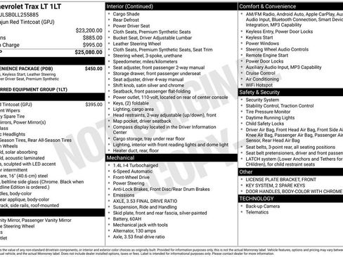 Used 2020 Chevrolet Trax LT w/ LT Convenience Package image 14