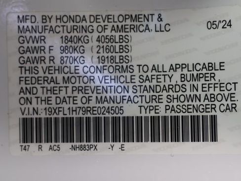 Used 2024 Honda Civic EX-L image 30