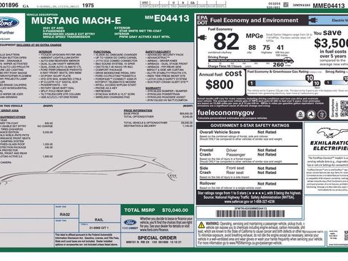 Used 2021 Ford Mustang Mach-E GT w/ GT Performance Edition image 6