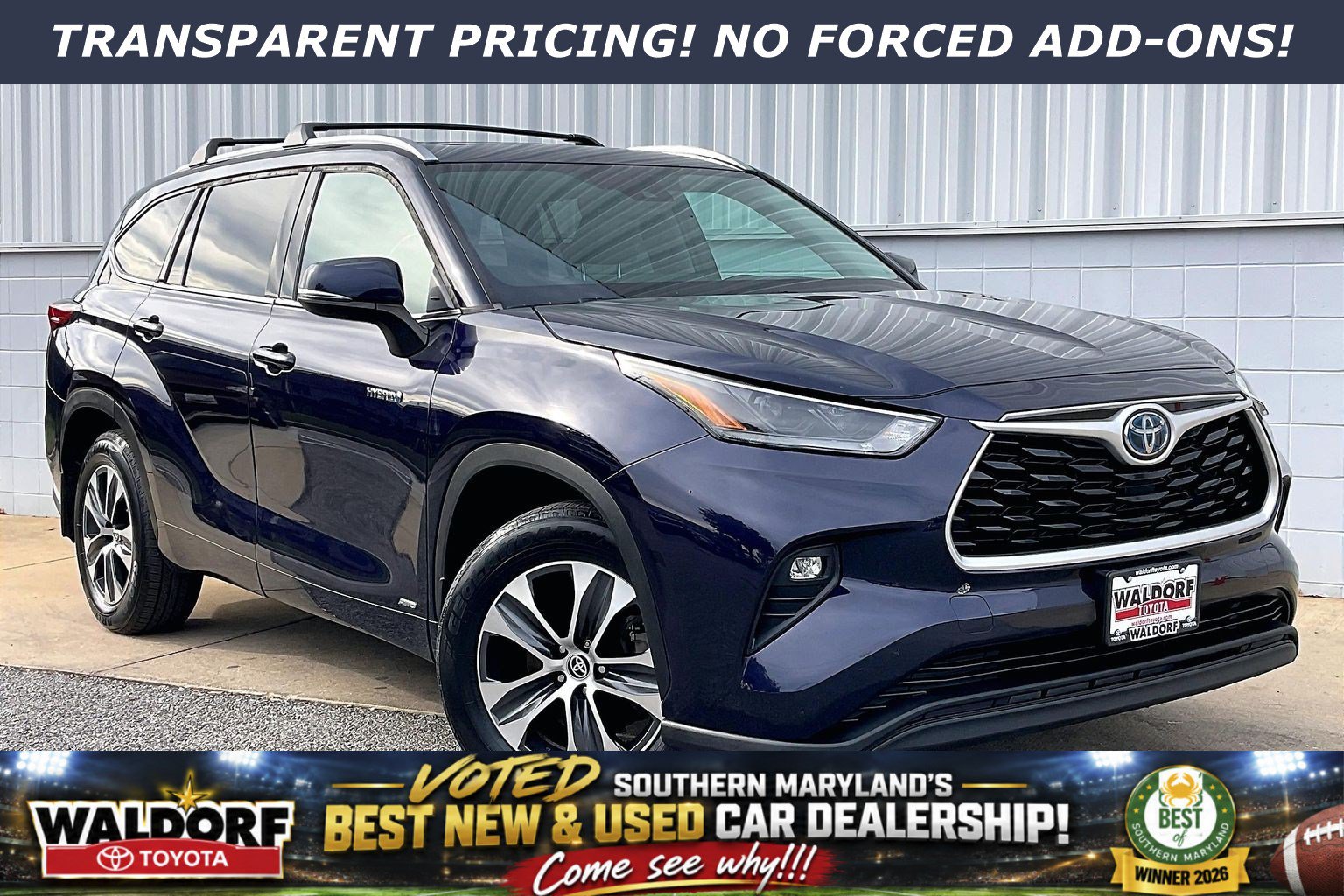 Used 2021 Toyota Highlander XLE AWD/4WD image 1