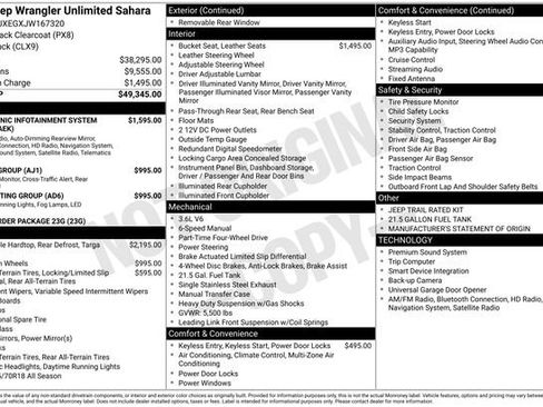 Used 2018 Jeep Wrangler Unlimited Sahara image 41