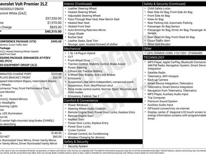 Used 2016 Chevrolet Volt Premier w/ Driver Confidence Package