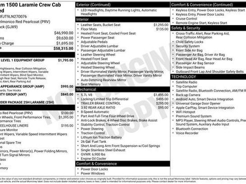 Used 2020 RAM 1500 Laramie AWD/4WD image 3