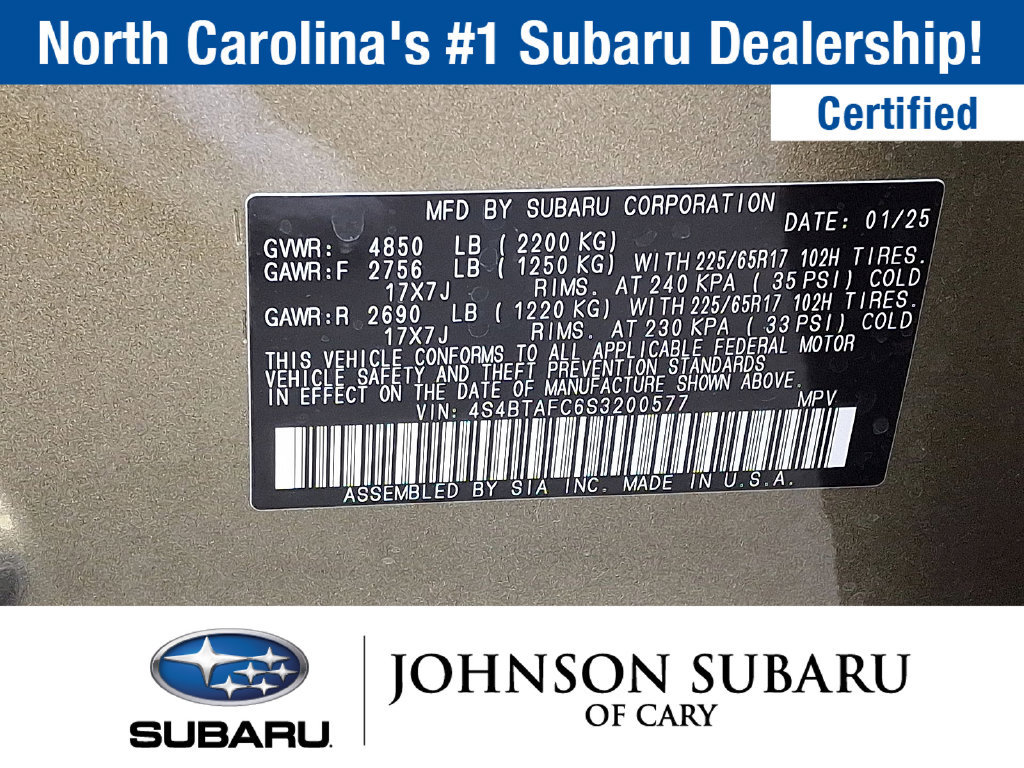 Certified 2025 Subaru Outback Premium w/ Popular Package #1A AWD/4WD image 18