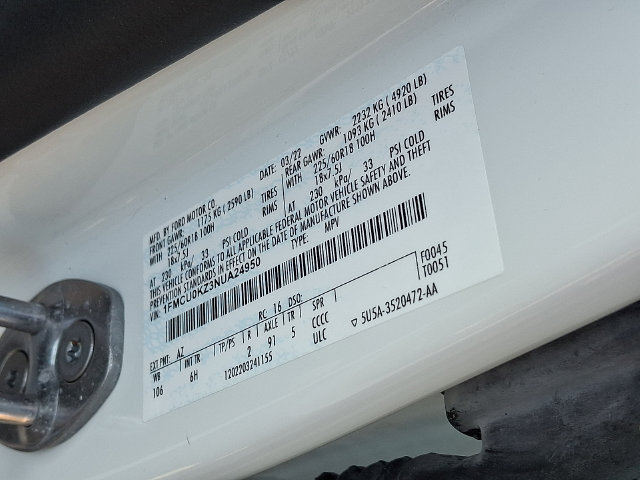Certified 2022 Ford Escape SEL w/ Technology Package FWD image 27