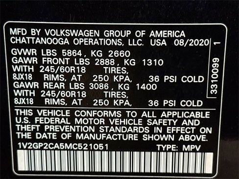 Used 2021 Volkswagen Atlas S image 32