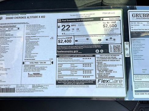 New 2025 Jeep Grand Cherokee Altitude image 43