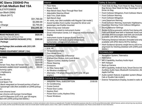 New 2026 GMC Sierra 2500 Pro w/ X31 Off-Road Package AWD/4WD image 4