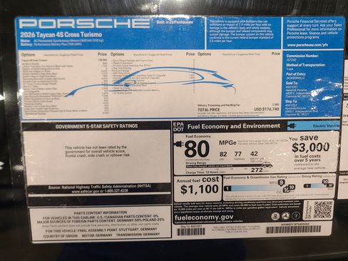 New 2026 Porsche Taycan 4S image 37