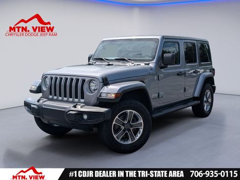 Used 2021 Jeep Wrangler Unlimited Sahara AWD/4WD image 1