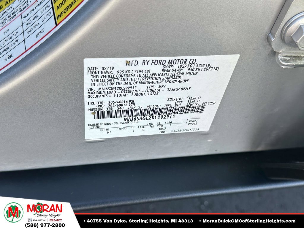 Used 2019 Ford EcoSport SE w/ SE Convenience Package AWD/4WD image 34