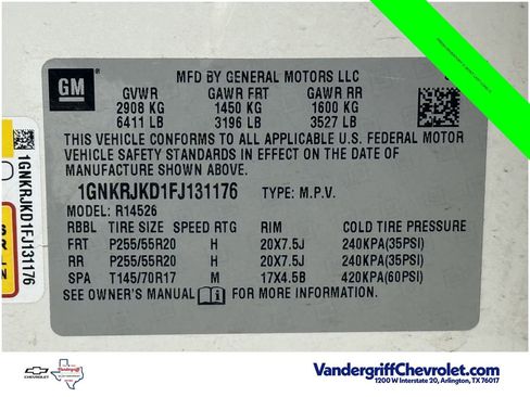 Used 2015 Chevrolet Traverse LTZ FWD image 26