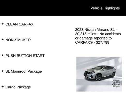 Used 2023 Nissan Murano SL w/ SL Moonroof Package AWD/4WD image 9