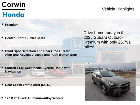 Used 2025 Subaru Outback Premium image 6