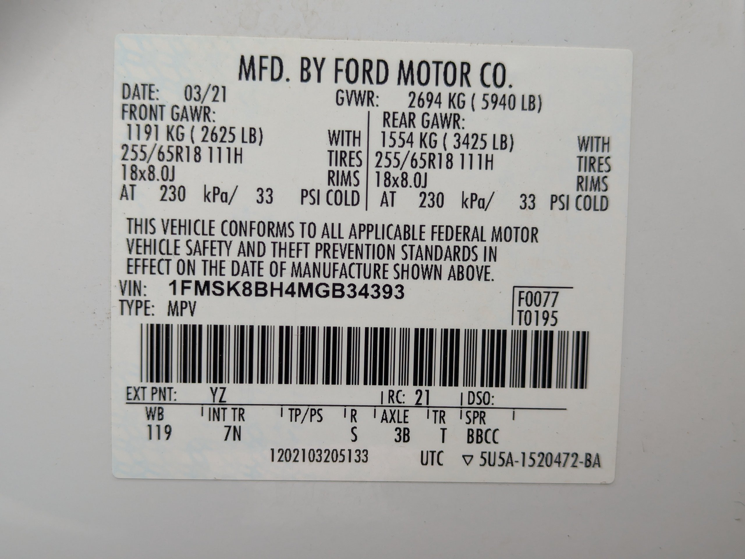 Used 2021 Ford Explorer 4WD w/ Class III Trailer Tow Package image 50