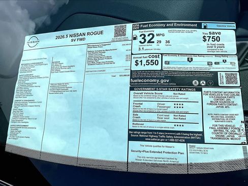 New 2026 Nissan Rogue SV FWD image 21