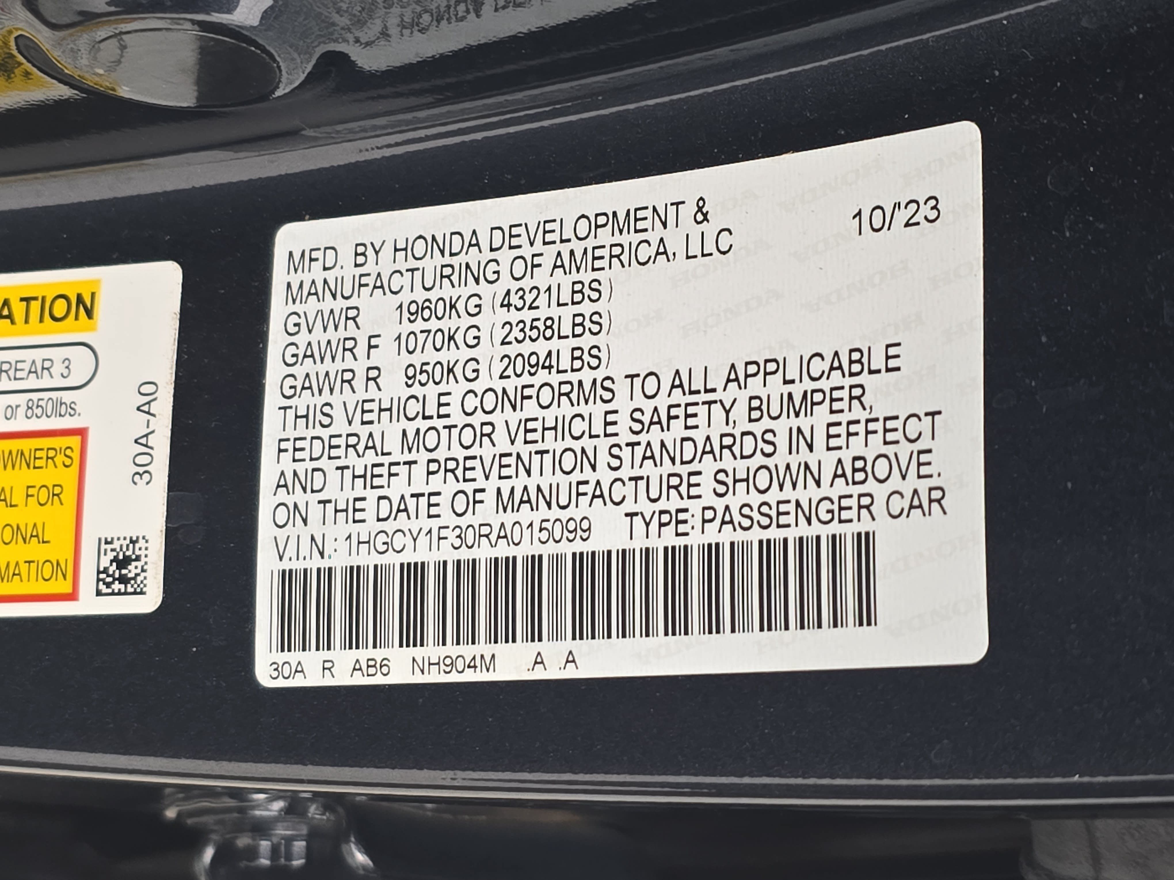 Certified 2024 Honda Accord EX image 33