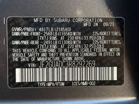 Certified 2024 Subaru Crosstrek 2.0i Premium AWD/4WD image 22