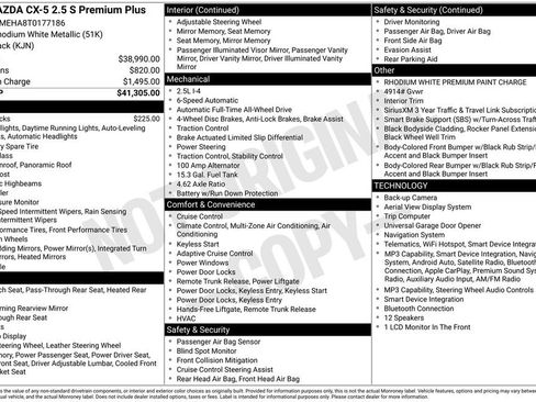 New 2026 MAZDA CX-5 2.5 S w/ Premium Plus Package AWD/4WD image 2