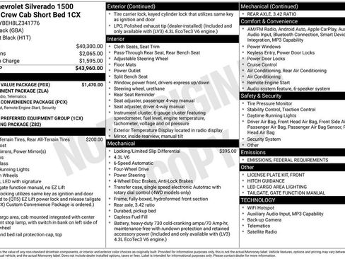 Used 2020 Chevrolet Silverado 1500 Custom w/ Custom Value Package image 32